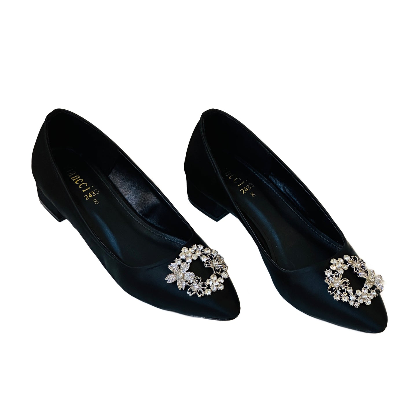 Dazzling Buckle Shoes